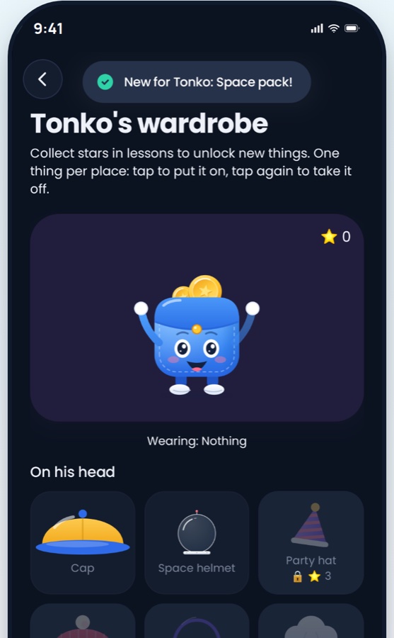 Tonko: Tonko grows with them.